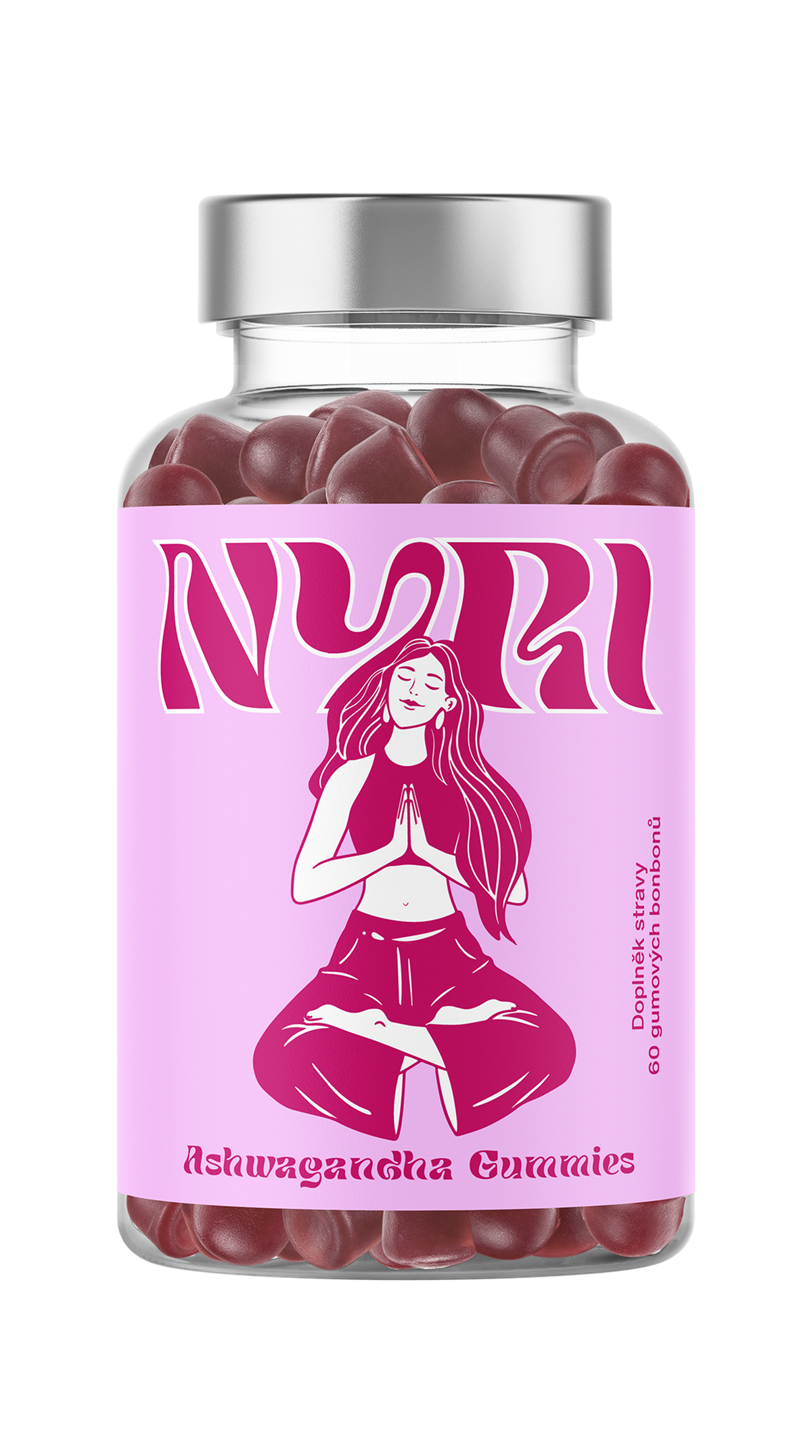 Ashwagandha Gummies NYRI – doplněk stravy s extraktem z kořene ashwagandhy, 60 gumových bonbonů